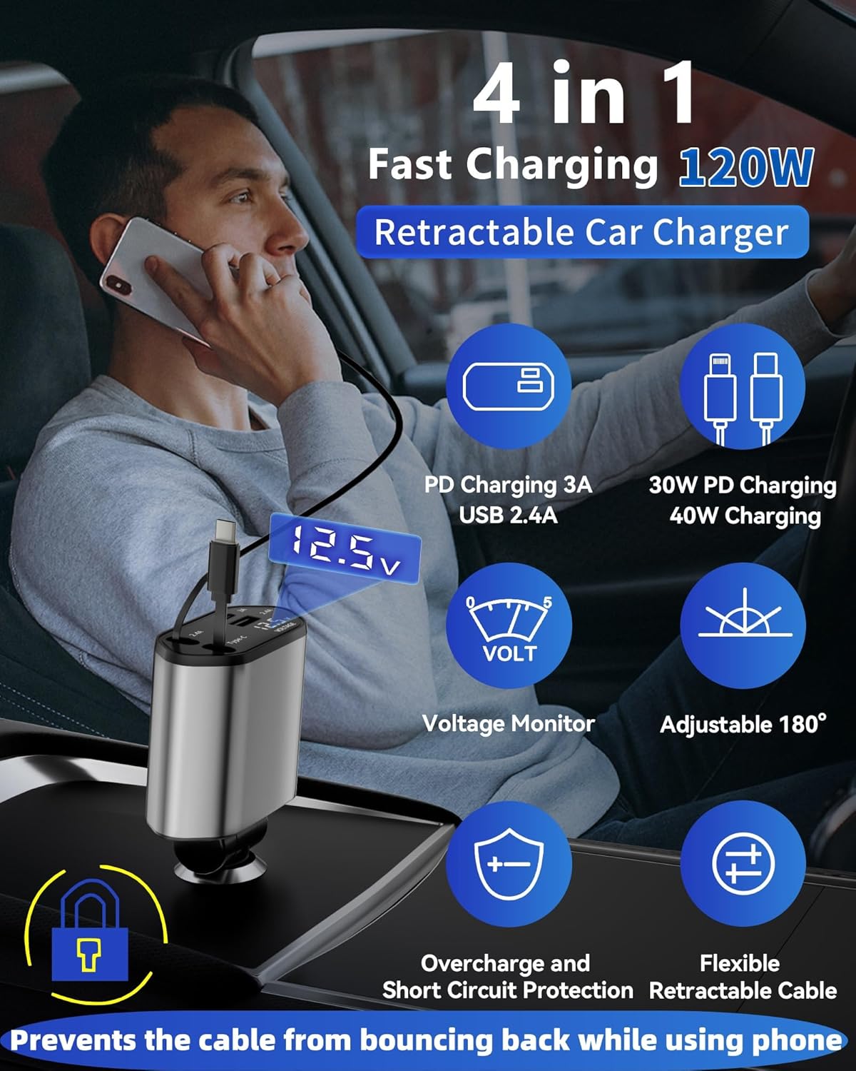 Retractable Car Charger